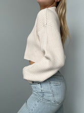 Load image into Gallery viewer, Cropped Mock Neck Sweater
