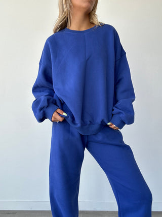 Royal Blue Staple Oversized Crewneck