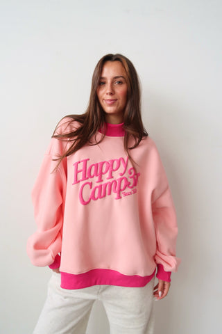 Happy Camp3r Light Pink Puff Series Mockneck