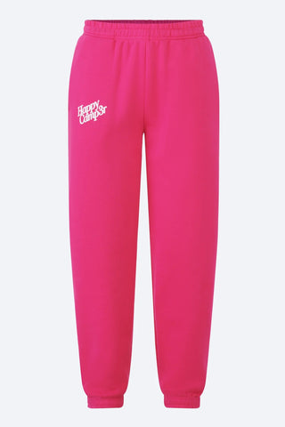 Happy Camp3r Pink Velvet Puff Series Sweatpants
