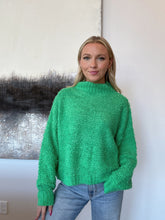 Load image into Gallery viewer, High Neck Boucle Textured Sweater
