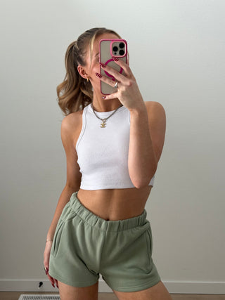 Sage Green Staple Shorts