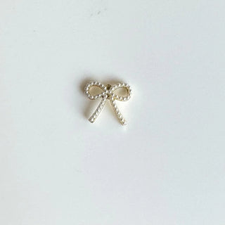 Gold Pearl Bow Charm