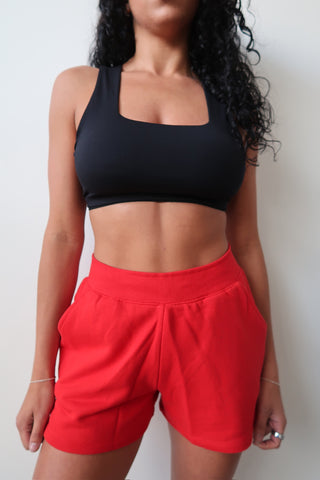 French Terry 3”  Lounge Shorts - Glazed Cherry