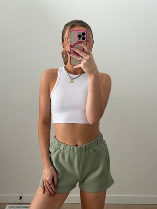 Sage Green Staple Shorts