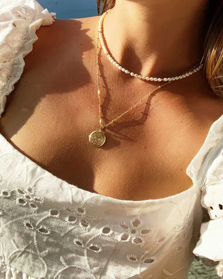 Cult Of Sun Aztec Coin Necklace