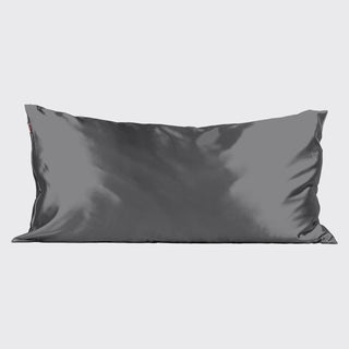 Kitsch King Size Charcoal Satin Pillowcase