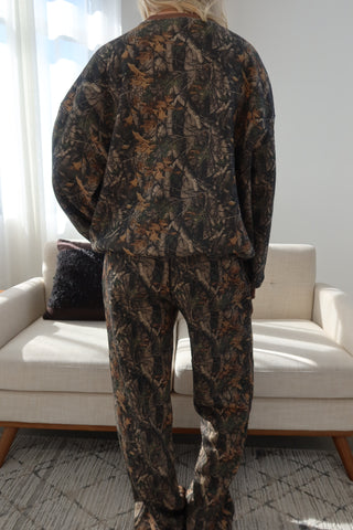 Dark Camo Staple Wide Leg Sweatpants