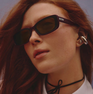 Quay Plum Frame/Brown Lens - Vibe Check