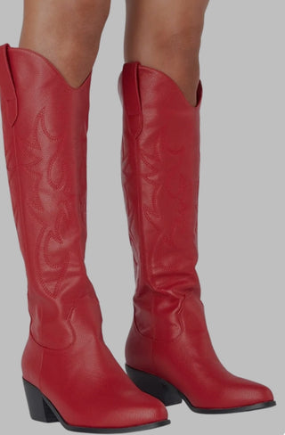 Billini Urson Cherry Red Cowgirl Boots