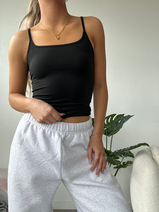 Black Studio Full Length Cami Tank Top