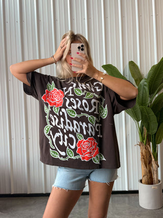 Daydreamer Guns And Roses Paradise City Oversized Tee