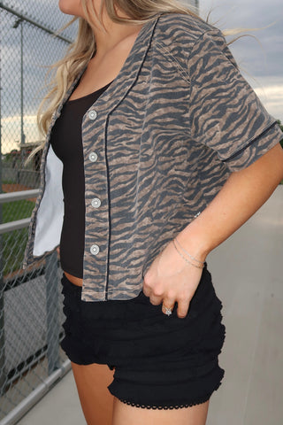 Hidden Tiger Cropped Shirt