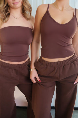 Espresso Staple V-Neck Tank Top