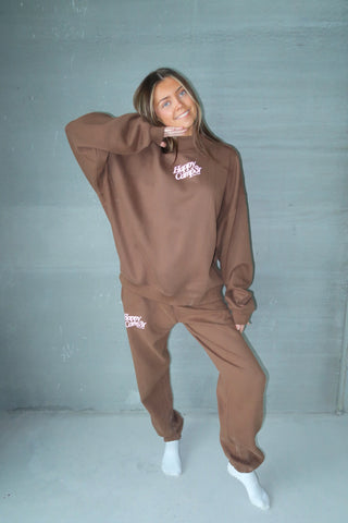 Happy Camp3r Chocolate Mockneck Sweatshirt