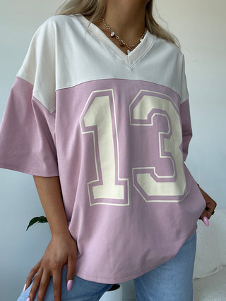 V-Neck Oversized Jersey Tee