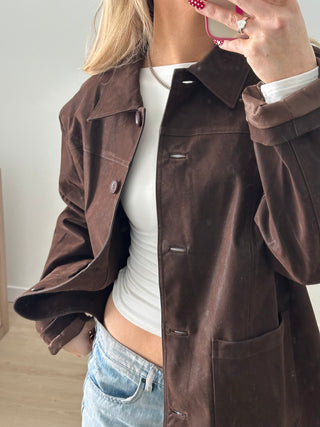 Suede Dark Brown Jacket