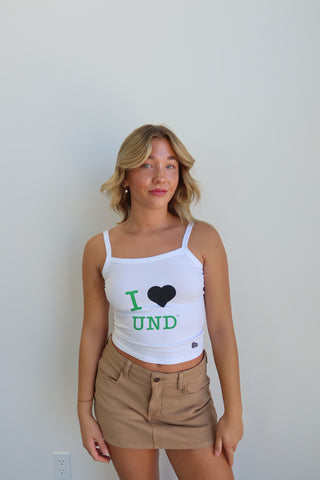 “I Love UND” Tank Top - White