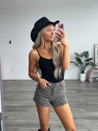 Hidden Kenzie High Rise Leopard Shorts