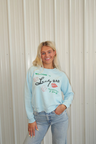 Daydreamer Lucky Bar Shrunken Raglan Sweatshirt