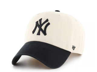 Natural Black Two Tone New York Yankees 47’ Brand Baseball Hat - MVP Adjustable