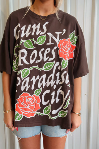 Daydreamer Guns And Roses Paradise City Oversized Tee