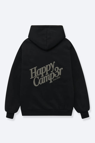Happy Camp3r Black Puff Series Hoodie