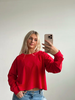 Daydreamer Solid Meet & Greet Longsleeve - Fire Red