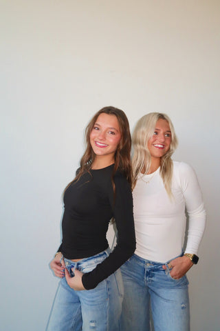 Black Long Sleeve Jersey T-Shirt