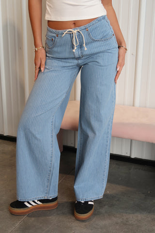Daze Denim Maddie Mid Rise Wide Leg - Whimsy