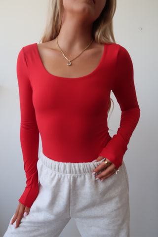Red Butter Soft Round Neck Long Sleeve Top