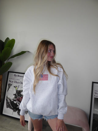 American Flag Crewneck