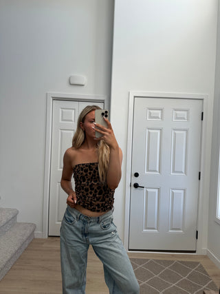 Leopard Tube Top