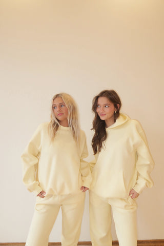 Pale Yellow Staple Oversized Hoodie