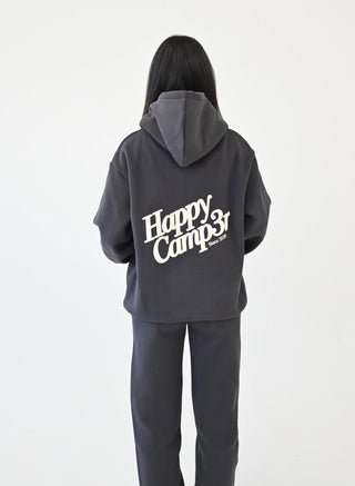 Happy Camp3r Charcoal Gray Puff Series Hoodie