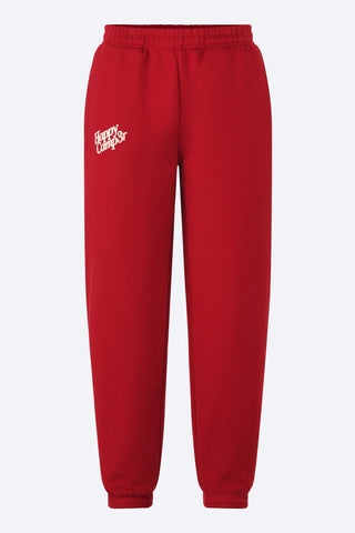 Happy Camp3r Pomegranate Red Puff Series Sweatpants