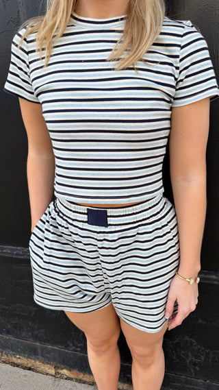 Navy Striped T-Shirt