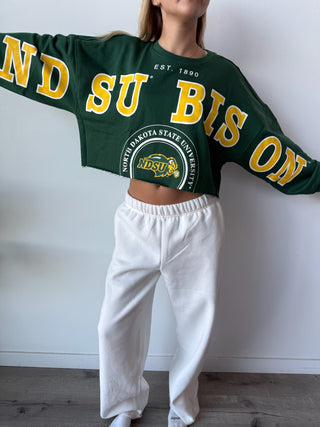 NDSU Split Cropped Long Sleeve
