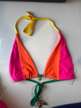 Kulani Kinis Decorative Halter Bikini Top - Passionfruit Punch