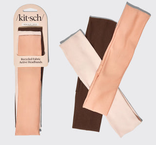 Kitsch Rosewood Active Headbands 3pc Set