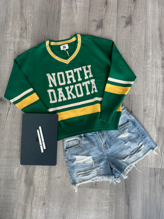 North Dakota V-Neck Sweater