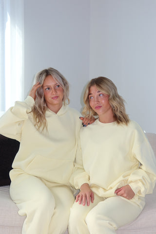 Pale Yellow Staple Oversized Crewneck