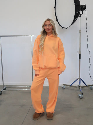Apricot Staple Wide Leg Sweatpants