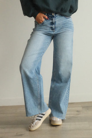 Flying Monkey High Rise Wide Leg Jeans