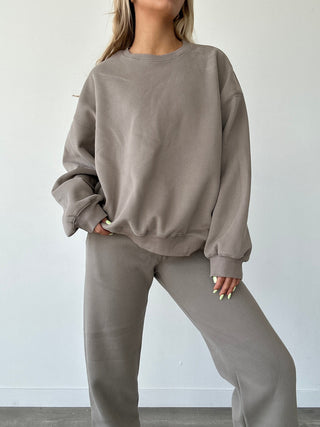 Clay Staple Oversized Crewneck