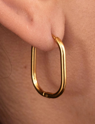 Alco Gold Bloom Hoop Earrings - Water Resistant