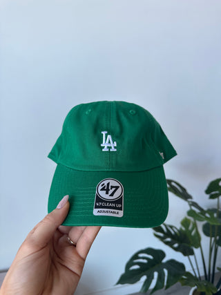 Green Mini Logo Los Angeles Dodgers 47’ Brand Baseball Hat