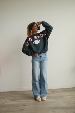 Flying Monkey High Rise Wide Leg Jeans