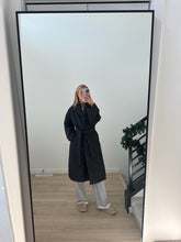 Load image into Gallery viewer, Long Black Puffer Coat
