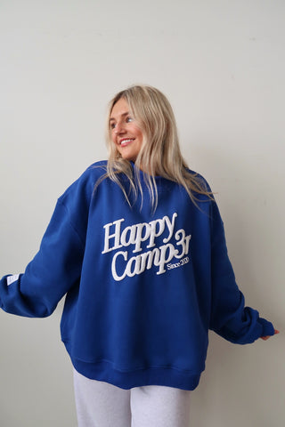 *Drift Exclusive* Happy Camp3r Royal Blue Puff Series Mockneck